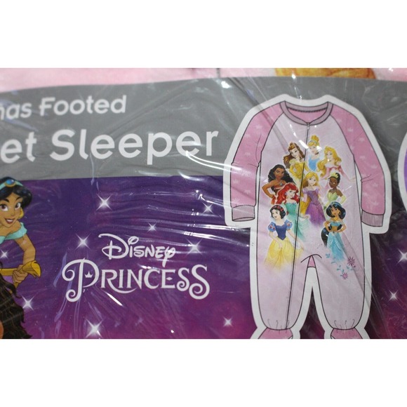 Disney Princess Flame Resistant Baby Toddler Girls Blanket Sleeper Size 18M NEW! - Picture 2 of 2